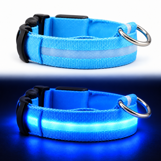 GlowWalk™ LED-halsband för Mörka Promenader