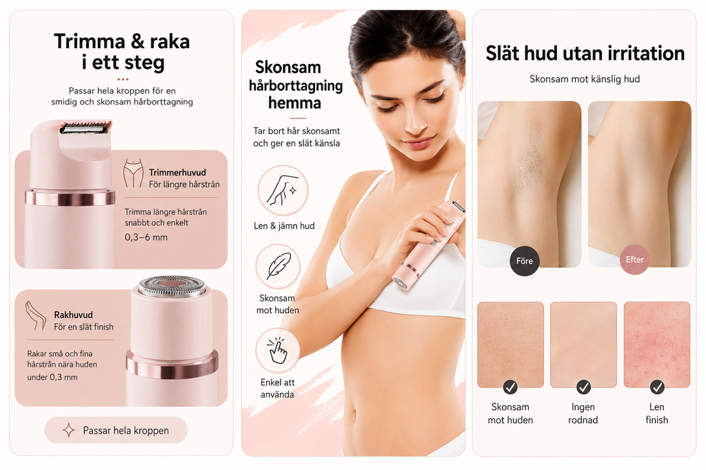 SmoothEase™ 2-i-1 Hårborttagare