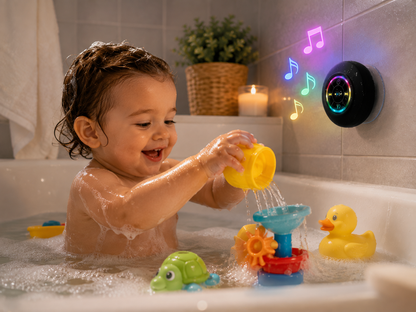 ShowerBeat™ Vattentät Bluetooth-högtalare med LED-ljus