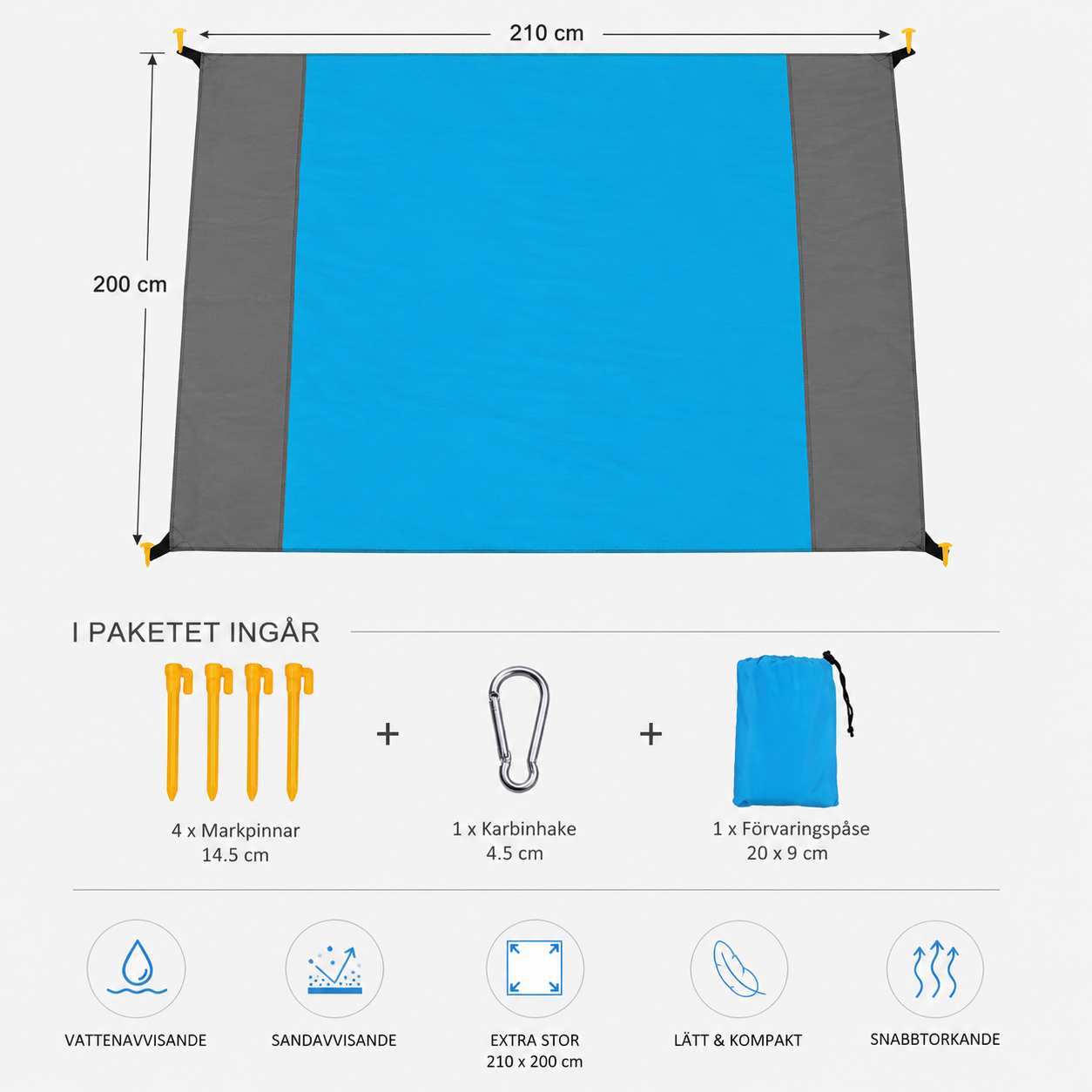 CoastBlanket™ Strand- & Picknickfilt