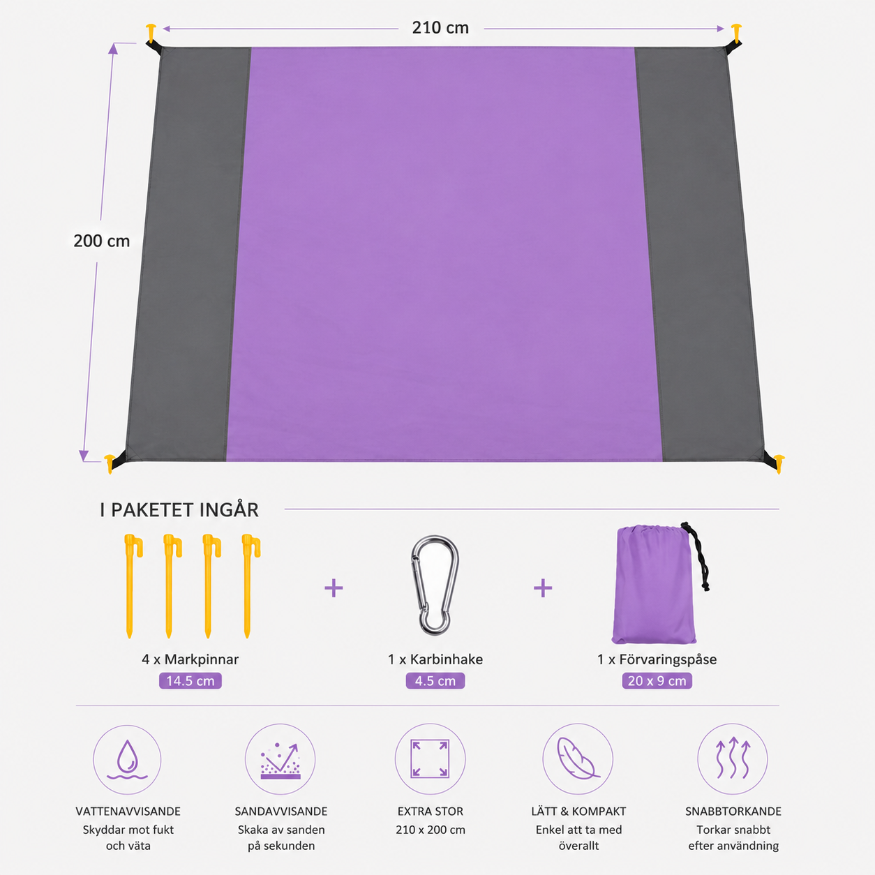 CoastBlanket™ Strand- & Picknickfilt