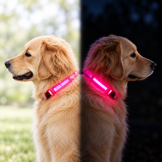 GlowWalk™ LED-halsband för Mörka Promenader