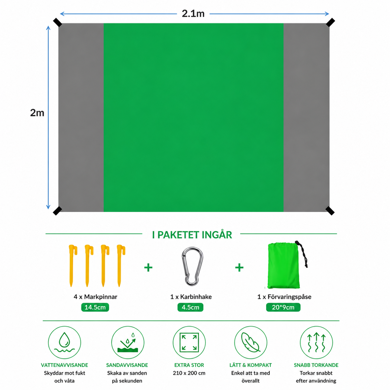 CoastBlanket™ Strand- & Picknickfilt