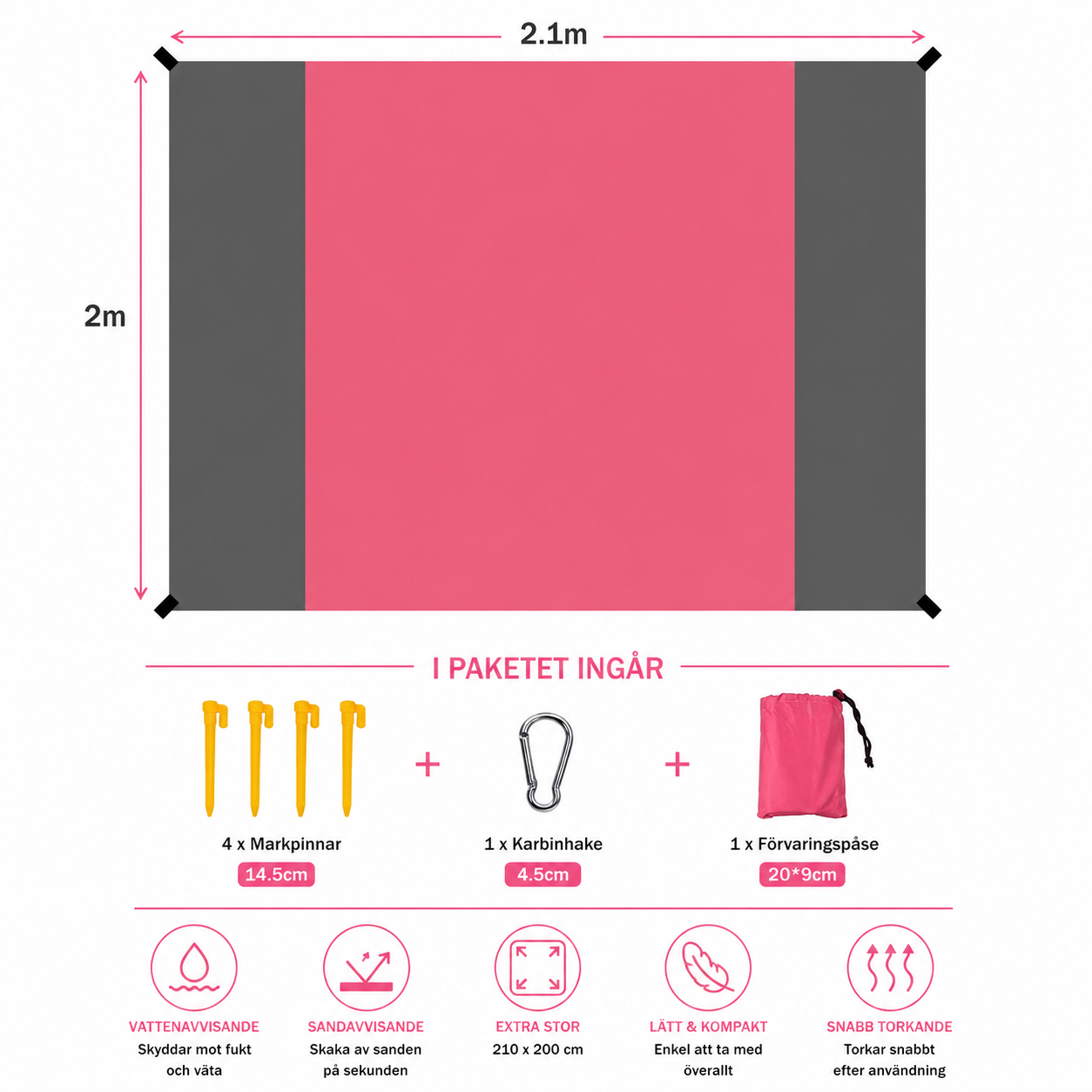 CoastBlanket™ Strand- & Picknickfilt