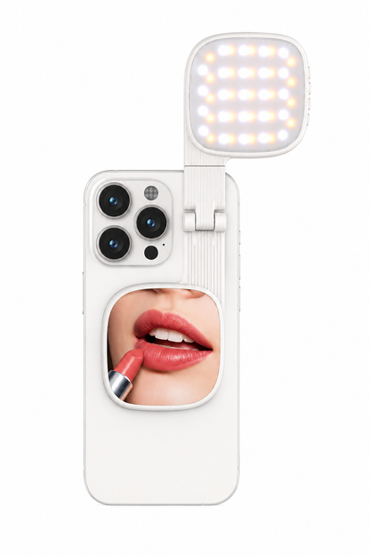GlowMirror™ Magnetisk Selfiespegel med Fyllnadsljus