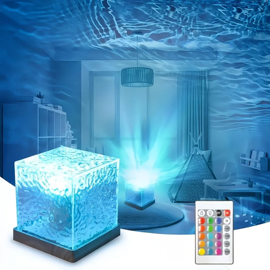 AuroraGlow™ LED Projektorlampa – 16 Färger
