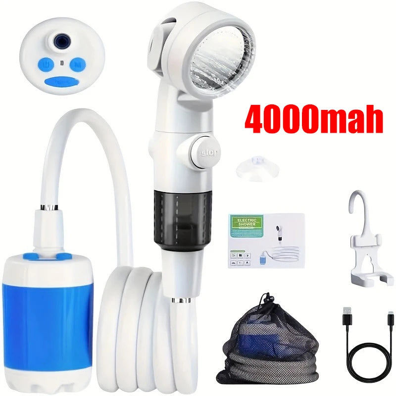 AquaCharge™ Uppladdningsbar Campingdusch