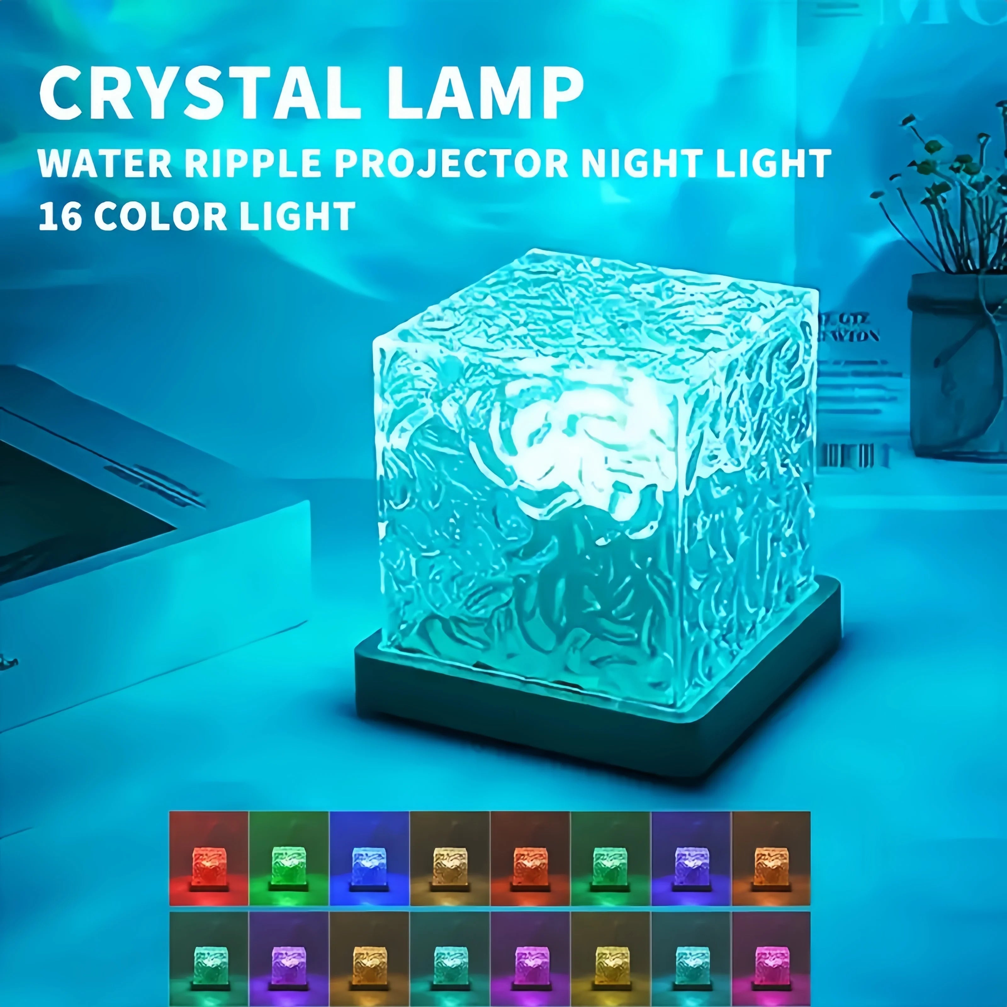 AuroraGlow™ LED Projektorlampa – 16 Färger