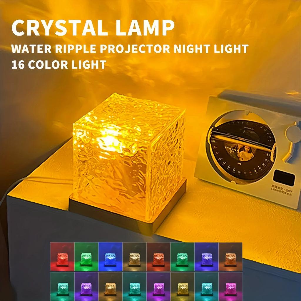 AuroraGlow™ LED Projektorlampa – 16 Färger
