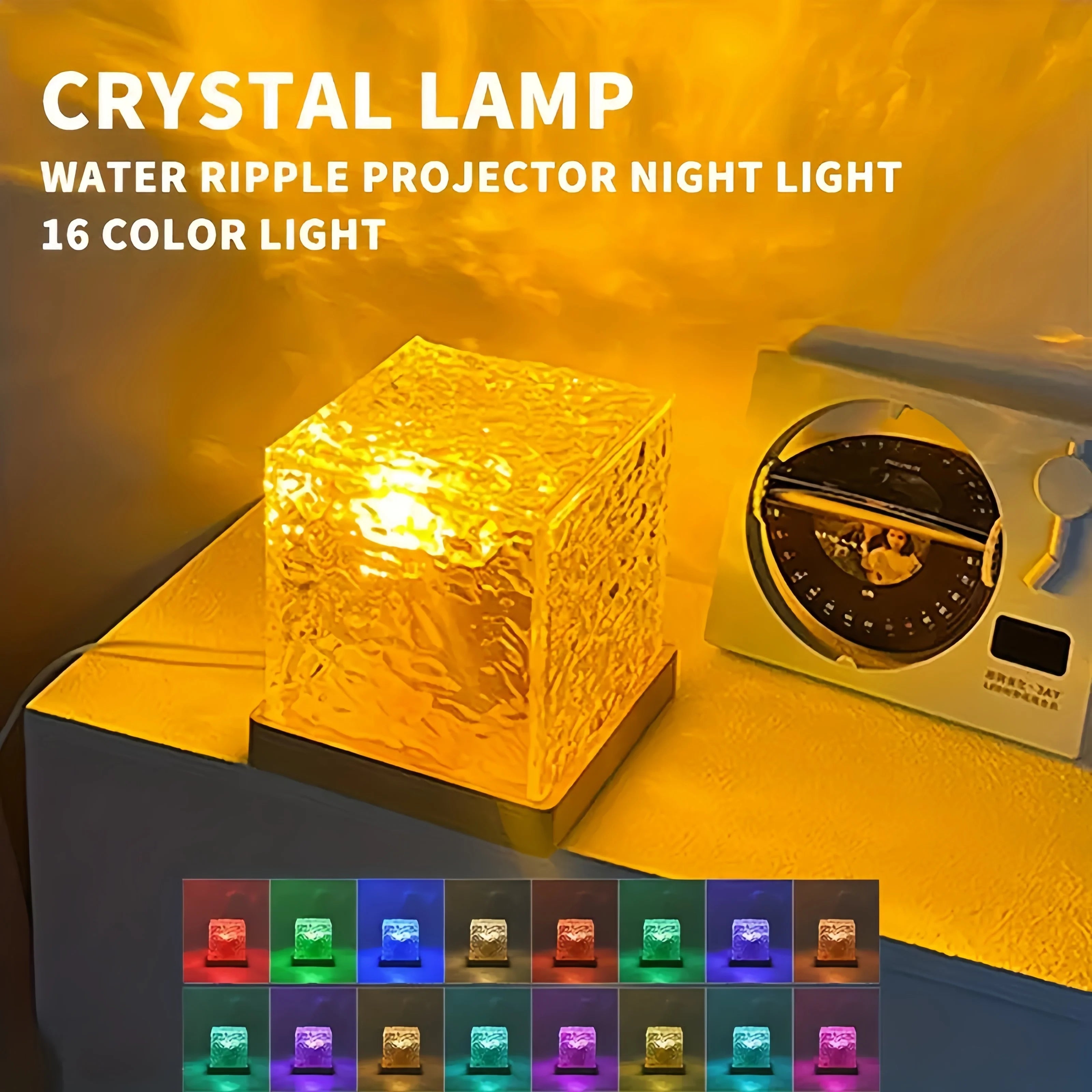 AuroraGlow™ LED Projektorlampa – 16 Färger