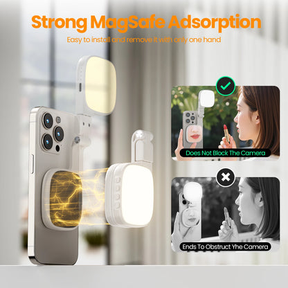 GlowMirror™ Magnetisk Selfiespegel med Fyllnadsljus