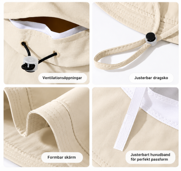 SunEase™ UV Sol- och Regnhatt
